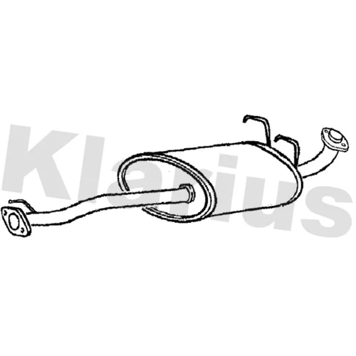 Stredný tlmič výfuku KLARIUS 230753