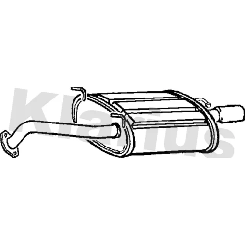 Koncový tlmič výfuku KLARIUS 230969
