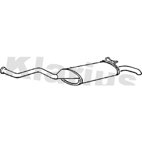 Koncový tlmič výfuku KLARIUS 240479