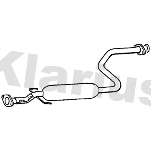Stredný tlmič výfuku KLARIUS 250205