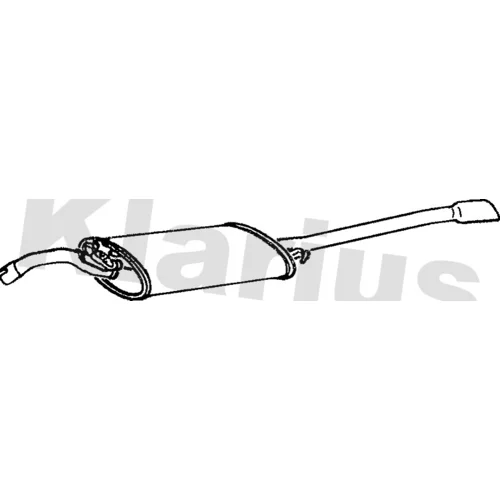 Koncový tlmič výfuku KLARIUS 250361