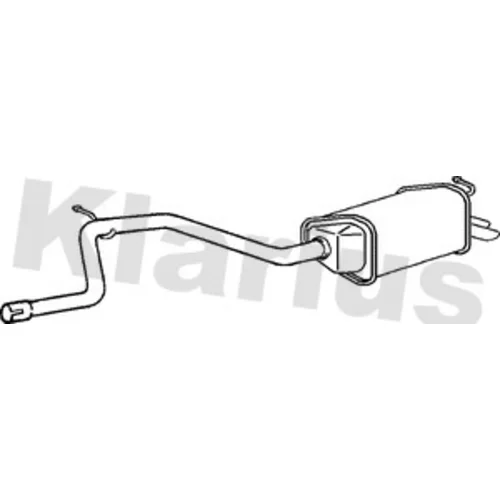 Koncový tlmič výfuku KLARIUS 250462