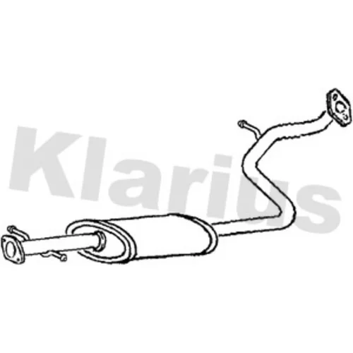 Stredný tlmič výfuku KLARIUS 250619
