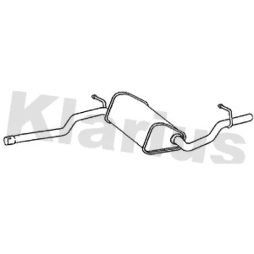 Stredný tlmič výfuku KLARIUS 250632