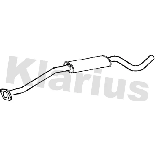 Stredný tlmič výfuku KLARIUS 250858