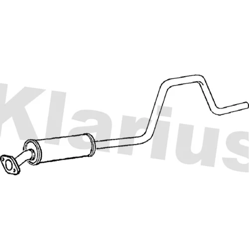 Stredný tlmič výfuku KLARIUS 260840