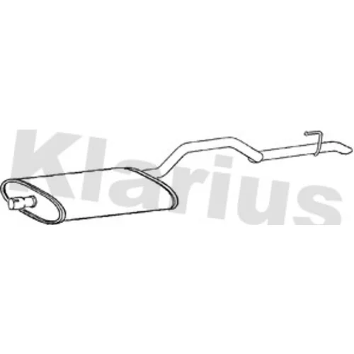 Stredný tlmič výfuku KLARIUS 260930