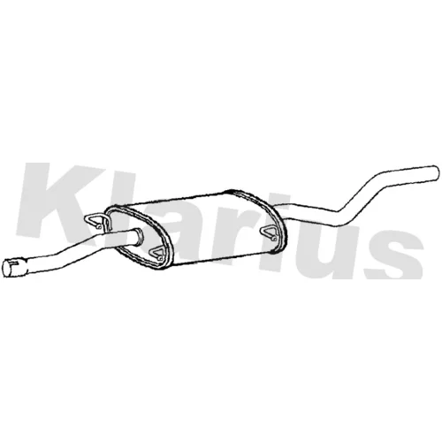 Stredný tlmič výfuku KLARIUS 270793