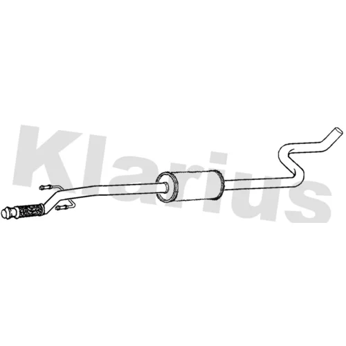 Stredný tlmič výfuku KLARIUS 270874