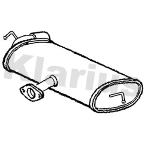 Koncový tlmič výfuku KLARIUS KA286V