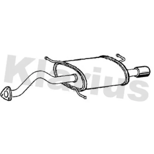 Koncový tlmič výfuku KLARIUS 110372