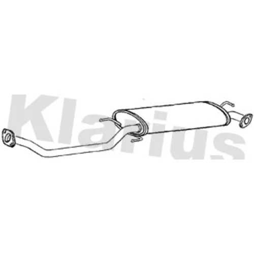 Stredný tlmič výfuku KLARIUS 160408