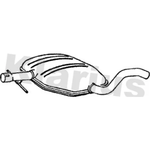 Stredný tlmič výfuku 210294 /KLARIUS/