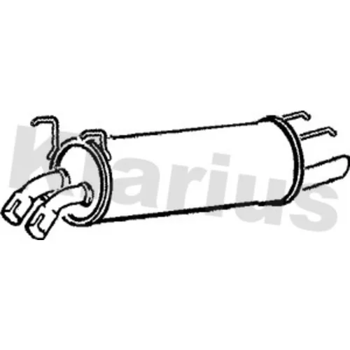 Koncový tlmič výfuku KLARIUS 220454