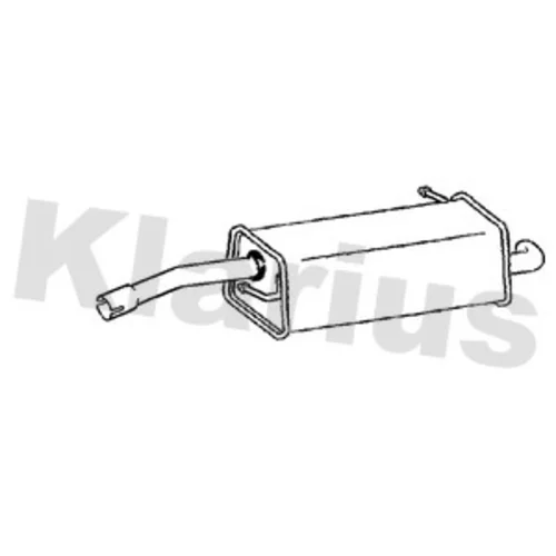 Koncový tlmič výfuku KLARIUS 221656