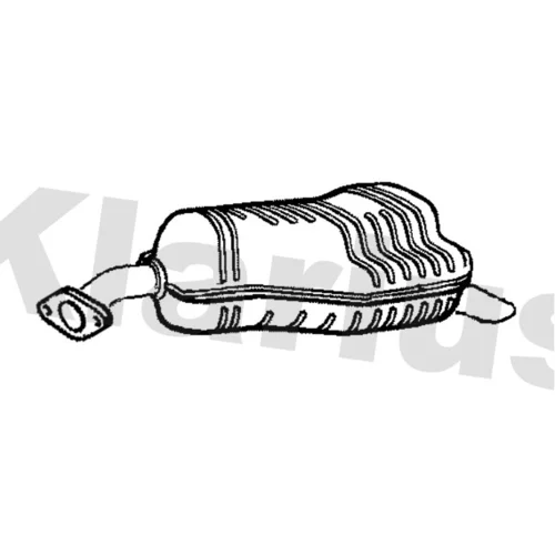 Koncový tlmič výfuku KLARIUS 221758