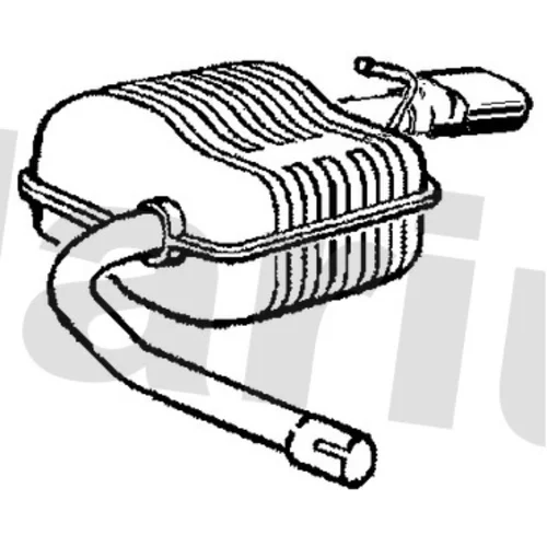 Koncový tlmič výfuku KLARIUS 221768