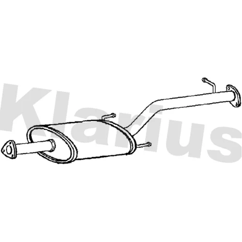Stredný tlmič výfuku KLARIUS 223140