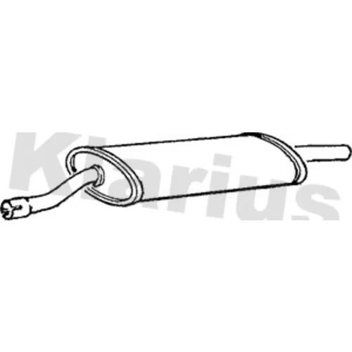 Stredný tlmič výfuku KLARIUS 230370