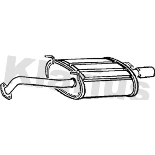 Koncový tlmič výfuku KLARIUS 230845