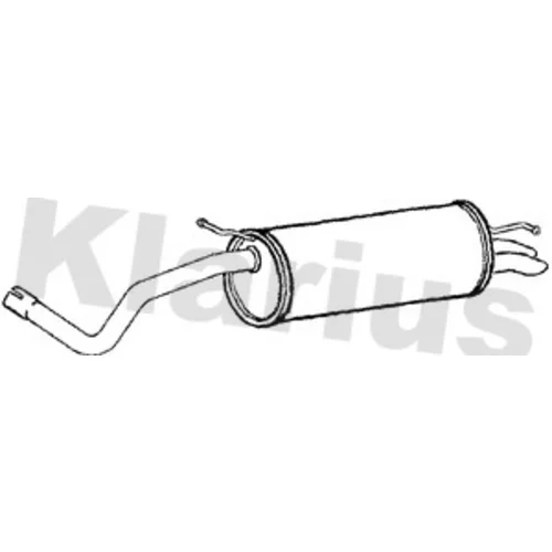 Koncový tlmič výfuku KLARIUS 231005
