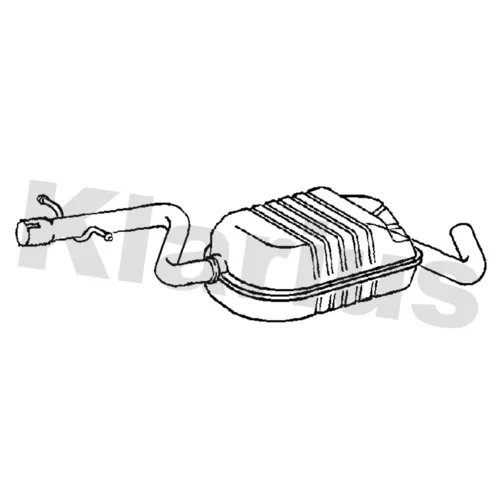 Koncový tlmič výfuku KLARIUS 231541