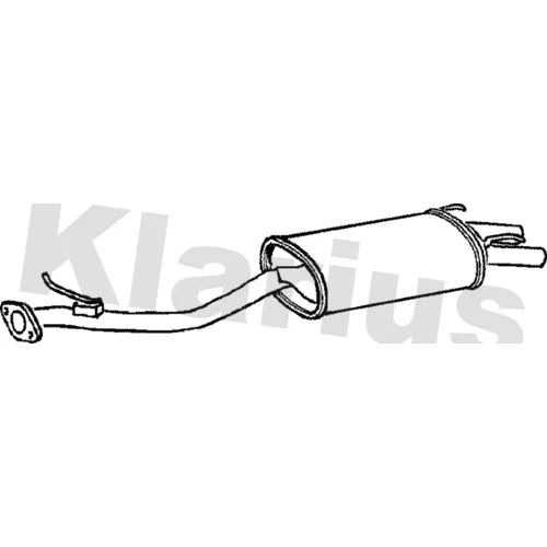 Koncový tlmič výfuku KLARIUS 240140