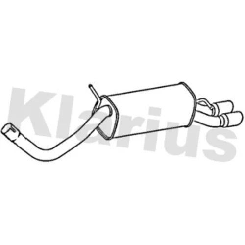 Koncový tlmič výfuku KLARIUS 241078