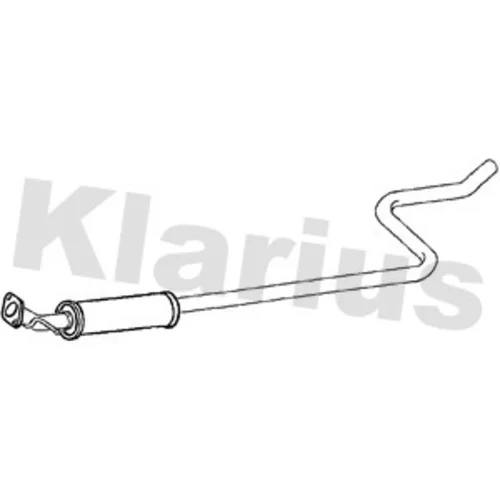 Stredný tlmič výfuku KLARIUS 241187