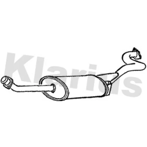 Stredný tlmič výfuku KLARIUS 250053