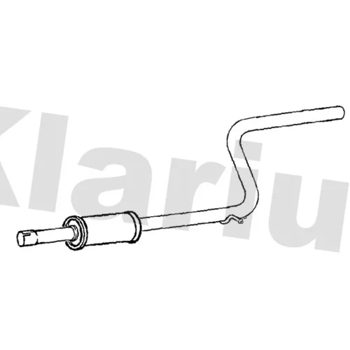 Stredný tlmič výfuku KLARIUS 250888