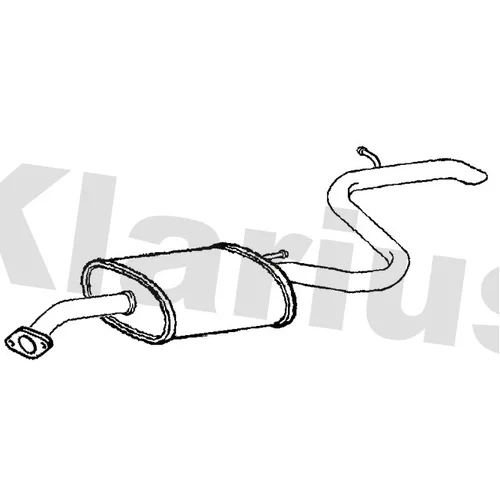 Koncový tlmič výfuku KLARIUS 250899