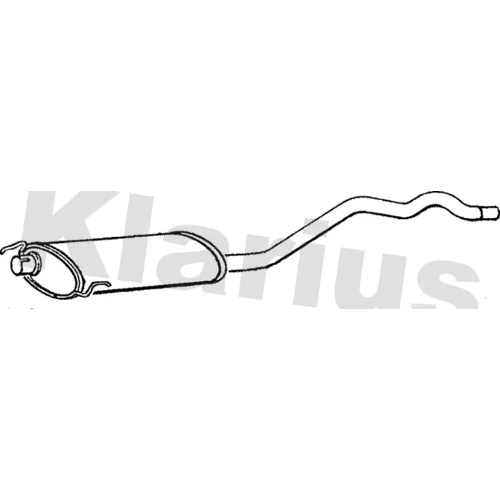 Stredný tlmič výfuku KLARIUS 260445