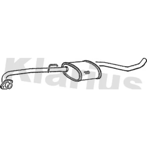 Stredný tlmič výfuku KLARIUS 260546