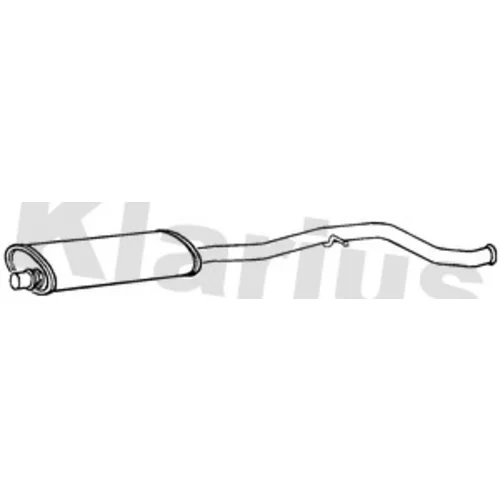 Stredný tlmič výfuku KLARIUS 260978