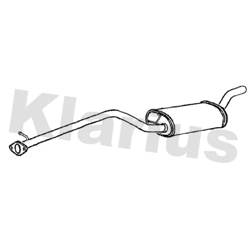 Stredný tlmič výfuku KLARIUS 261156