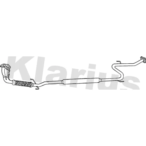 Predný tlmič výfuku KLARIUS 270198