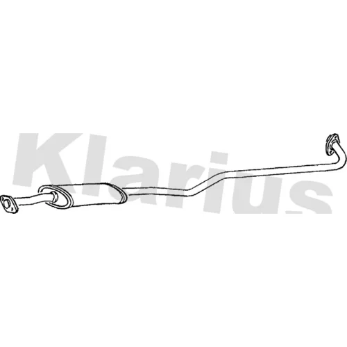 Stredný tlmič výfuku KLARIUS 270280
