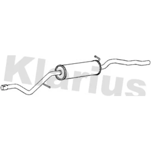 Stredný tlmič výfuku KLARIUS 270405