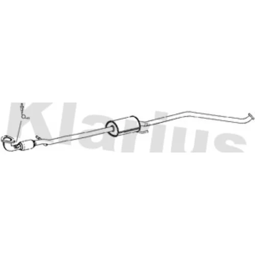 Stredný tlmič výfuku KLARIUS 270886