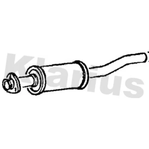 Stredný tlmič výfuku KLARIUS 210009