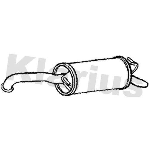 Koncový tlmič výfuku KLARIUS 210985
