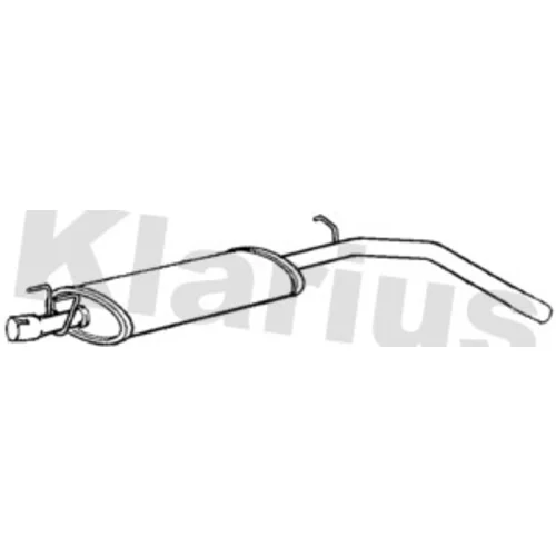 Stredný tlmič výfuku KLARIUS 211242