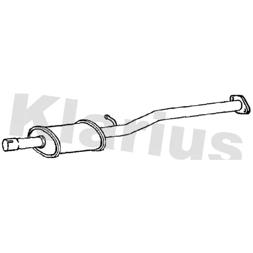 Stredný tlmič výfuku KLARIUS 211362