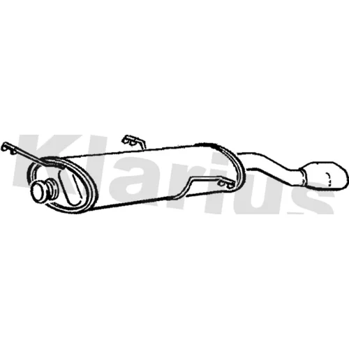 Koncový tlmič výfuku KLARIUS 220363