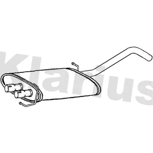 Stredný tlmič výfuku KLARIUS 220847