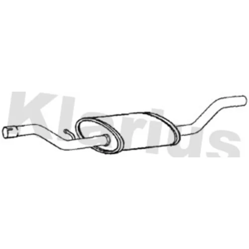 Stredný tlmič výfuku KLARIUS 221708