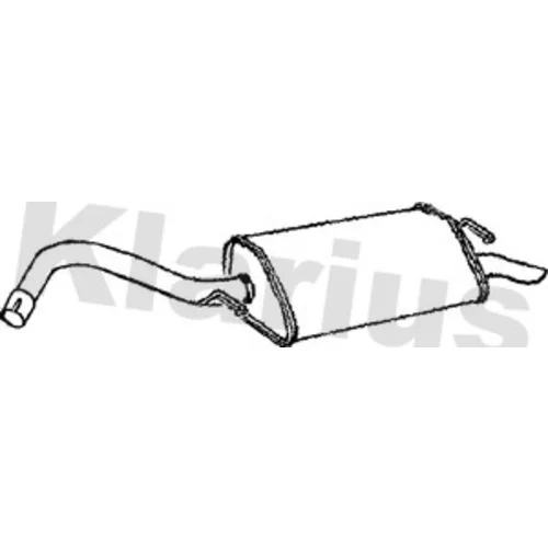 Koncový tlmič výfuku KLARIUS 230748