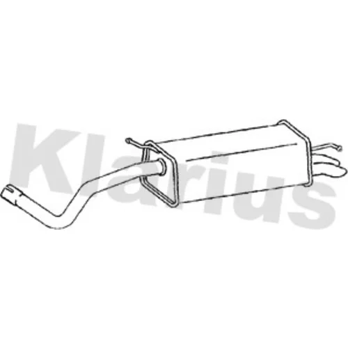Koncový tlmič výfuku KLARIUS 230879