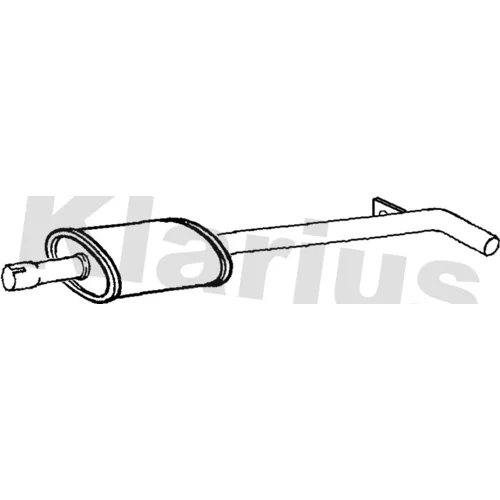 Stredný tlmič výfuku KLARIUS 230942
